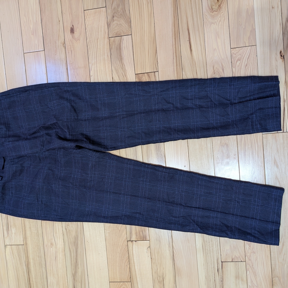Bonobos Dark Gray Plaid Dress Pants